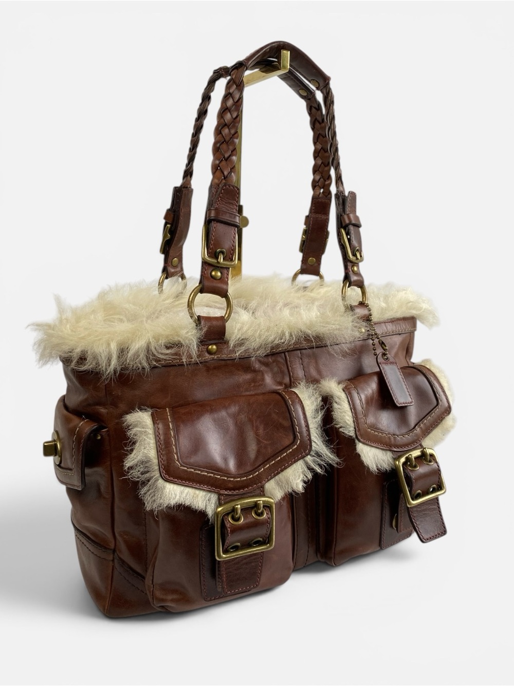 Coach Vintage Lamb Shearling Hard to Find Tote